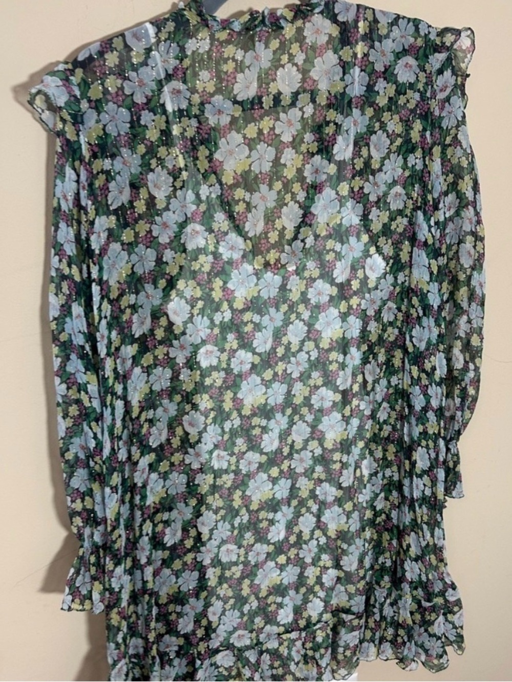 MAJE Rullina Floral Ruffle Dress - Picture 6 of 8